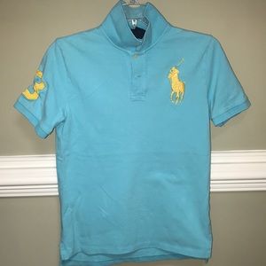 Boys Polo Large 14-16 sky blue